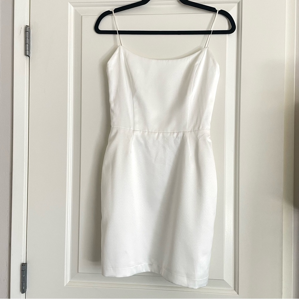 Before by Sarah Seven White Mini Wedding Dress